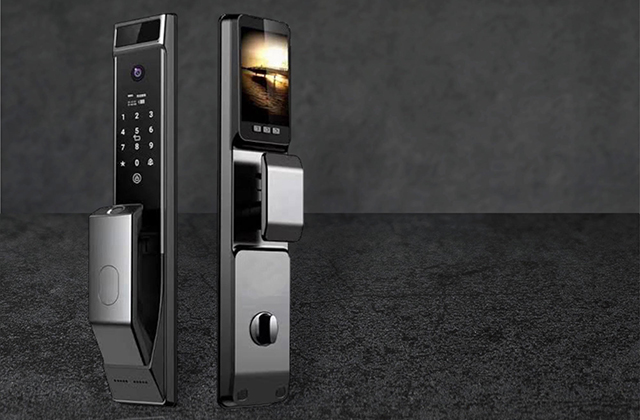 Aluminium Door Smart Lock with Camera Manufacturer India — Exporter UAE Dubai Saudi Arabia Qatar Kuwait UK USA